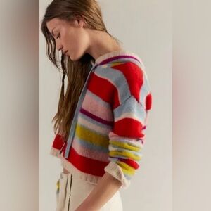 Free People Candy Lane Cashmere Hoodie